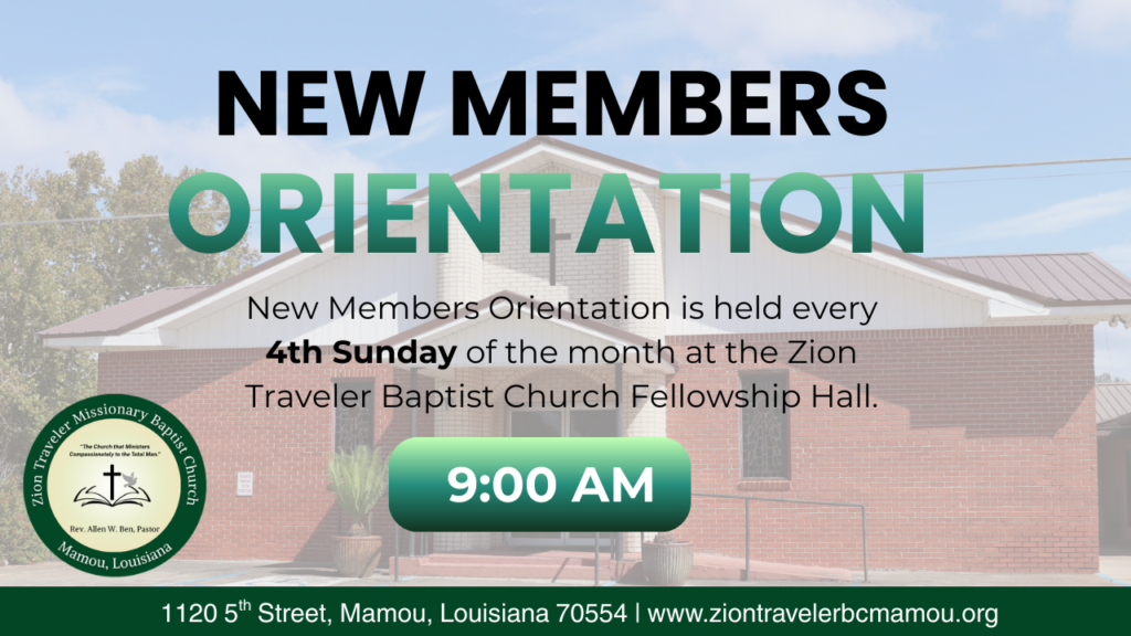 New Members Orientation